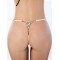 White G-String With Diamond Back 