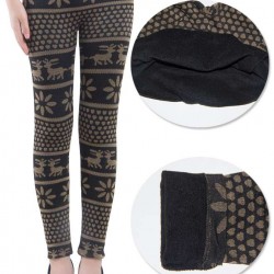 Ladies Winter Deer Snowflakes Leggings