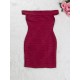 Coral One Shoulder Wave Tight Red Dress Coral One Shoulder Wave Tight Red Dress