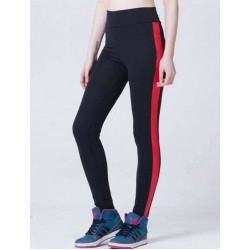 Black Stretch Red Side Trim Leggings Black Stretch Red Side Trim Leggings