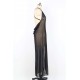 Black Sheer Cowl Back Gown Black Sheer Cowl Back Gown