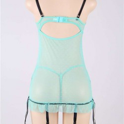 Romantic Feminine Fitted Polka Dot Chemise