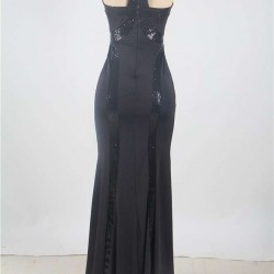 Sequined Long Cutout Prom Dresses