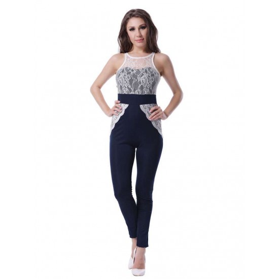 Plus Size Lace Sheer Mesh Jumpsuits Wholesale Plus Size Lace Sheer Mesh Jumpsuits Wholesale