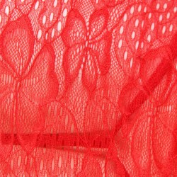 Red Soft Lace Ribbon Trim Lingerie Set