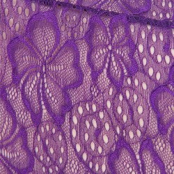 Purple Obsessive Garter Slip Mesh Babydoll