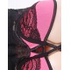 Lace Patchwork Pink Halter Lingerie Set Lace Patchwork Pink Halter Lingerie Set