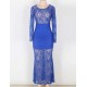 Blue Exquisite Lace Sheer Maxiskit Blue Exquisite Lace Sheer Maxiskit
