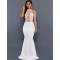 White Transparent Mesh  Applique Maxi