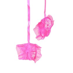 Lace Ruffle Teddy with Wrist Restraints