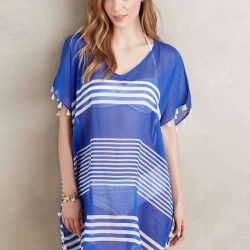 Transparent Chiffon V-neck Beach Dress