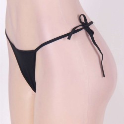 Sexy Black Crotchless G-String