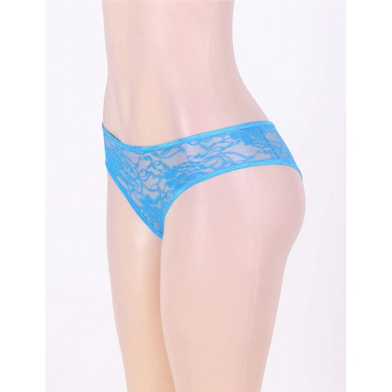 Open Crotch Blue Lace Sexy Panty Open Crotch Blue Lace Sexy Panty