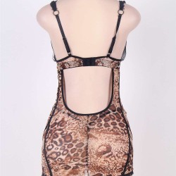 Stretch Lace And Denier Chemise