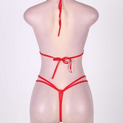 Crotchless Lace Teddy With Rhinestone