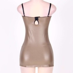 Light Brown Gorgeous Leather Chemise 