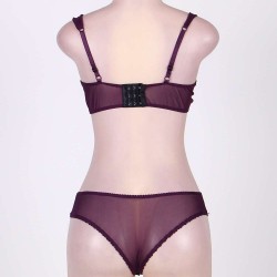 Plus Size Naughty Purple Bra Set Plus Size Naughty Purple Bra Set