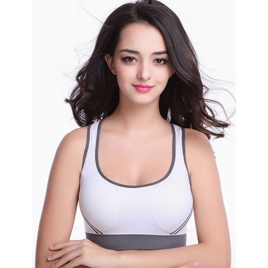 White Elastic Sport Bra White Elastic Sport Bra