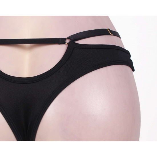 Black Eyelash Lace Girdle Bra Set Black Eyelash Lace Girdle Bra Set