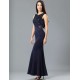 Dark Blue Ruffle Open Back Maxi Dress Dark Blue Ruffle Open Back Maxi Dress