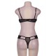 Black Lace Trim Bra Set Rough Romance Black Lace Trim Bra Set Rough Romance