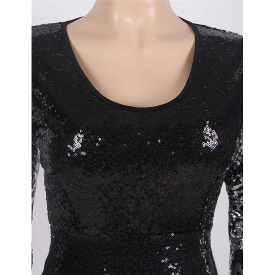 Online Black Silver Long Sleeves Dress Online Black Silver Long Sleeves Dress