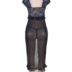 Princess Embroidered Lace Night Robe