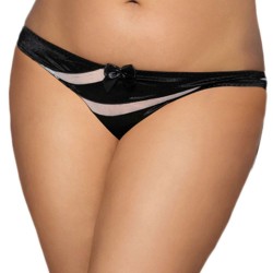 White Lace Plus Size Black Panty