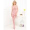 Pink Strappy Shoulder Open Crotch Bodystocking