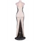 Nude Ruffle Long Strapless Prom Dresses Nude Ruffle Long Strapless Prom Dresses