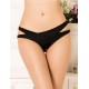 Sexy Crotchless Double Strap Thong With Red Button Sexy Crotchless Double Strap Thong With Red Button