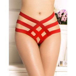 Red Cage Bandage Brief Thong Plus Size Panty Red Cage Bandage Brief Thong Plus Size Panty