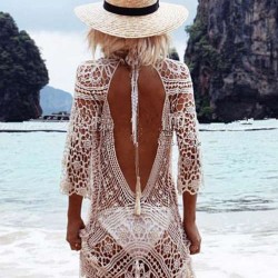 Knitted Hollow out Beach Dress