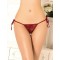 Sexy Wine Red Lace-up Panty