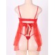Red Open Bra Sexy Heart Attack Babydoll Red Open Bra Sexy Heart Attack Babydoll