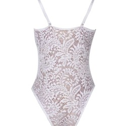 White Push-up Cup Lace Teddy
