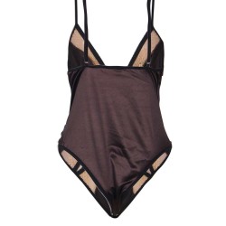 Brown Teddy With Two Holes Front