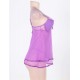 Sexy Bright Purple Sheer Mesh Babydoll Sexy Bright Purple Sheer Mesh Babydoll