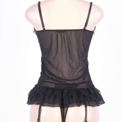 Sheer Mesh Black Babydoll