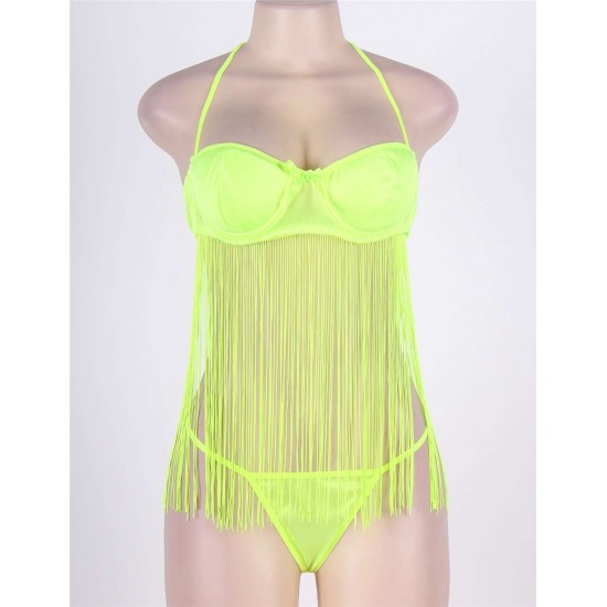 Fringed Halter Babydoll Fringed Halter Babydoll