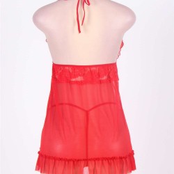 Romantic Red Open Back Flare Lingerie