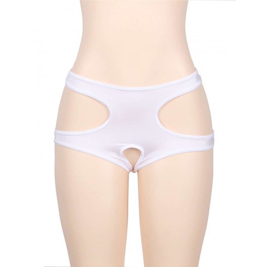 White Sexy Cut Out Open Crotch Panty White Sexy Cut Out Open Crotch Panty