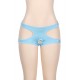 Seven Colors Bright Blue Cut Out Open Crotch Panty Seven Colors Bright Blue Cut Out Open Crotch Panty