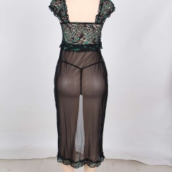 Exquisite Princess Lace Evening Gown Set 