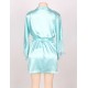 Two-Piece Satin Mint Green Sleepwear Two-Piece Satin Mint Green Sleepwear