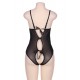 Black Lace Open Bust Teddy Black Lace Open Bust Teddy