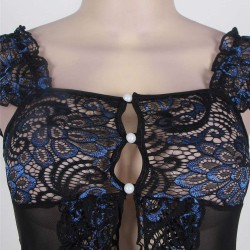 Plus Size Blue Short Sexy Princess Babydoll