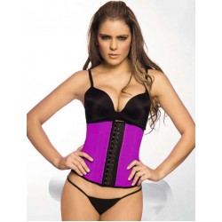 Plus Size 4 Steel Bones Purple Latex Corset