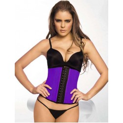 4 Steel Bones Purple Latex Corset