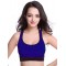 Blue elastic sport bra